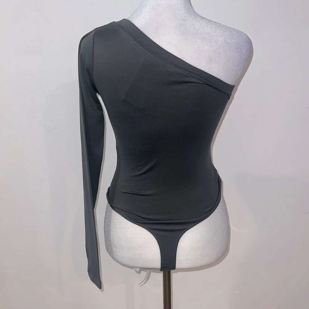Polo Ralph Lauren Jersey One-Shoulder Bodysuit - Picture 5 of 6